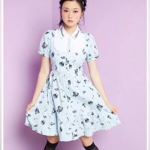 Disney Alice In Wonderland Curiouser & Curiouser Collared Dress